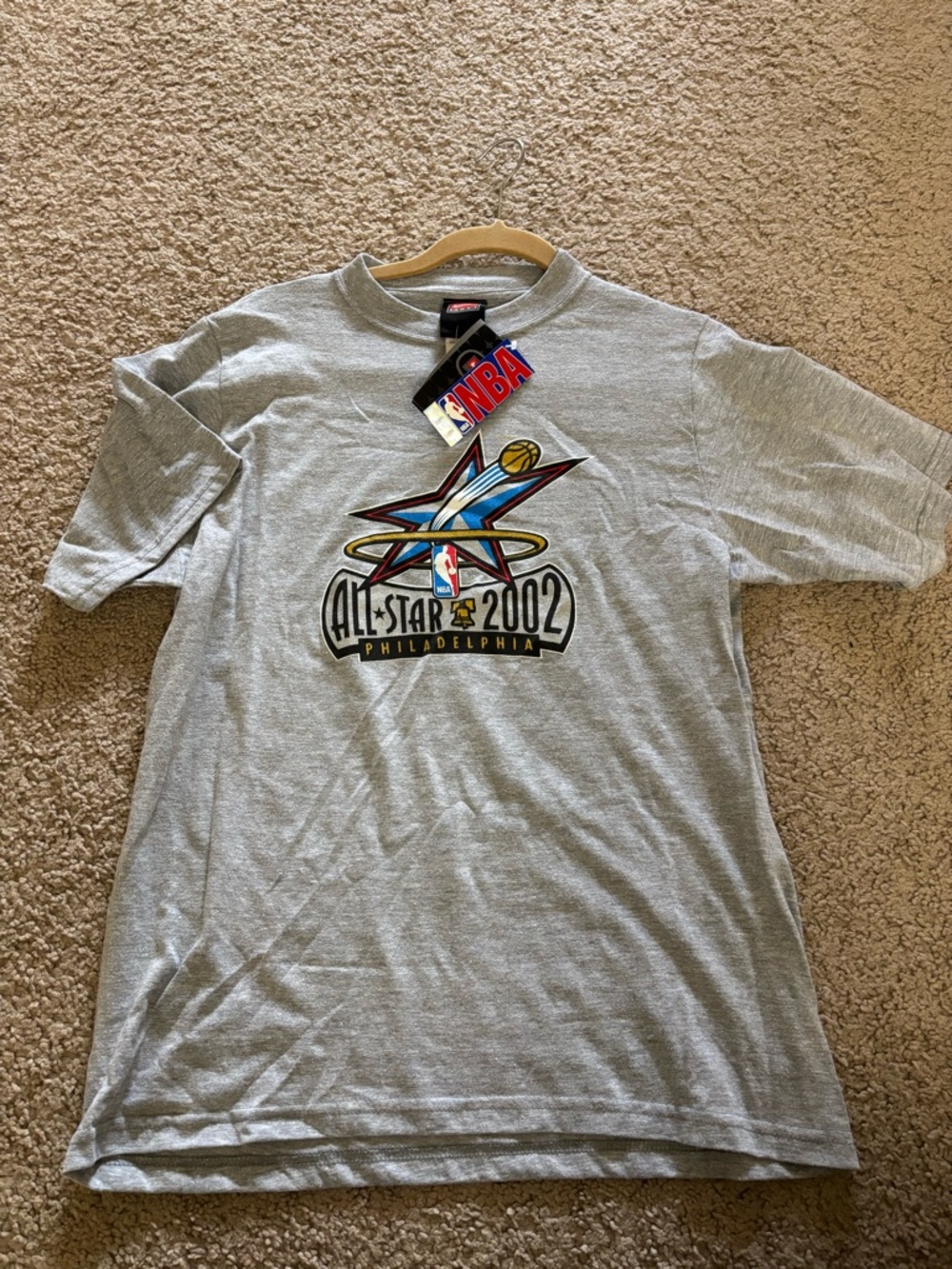 NBA All-Star 2002 Philadelphia Graphic Tee - Gray